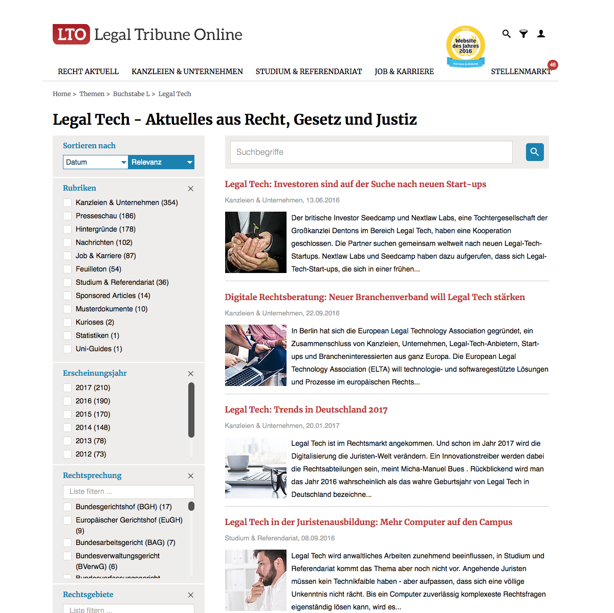 LTO Legal Tech News