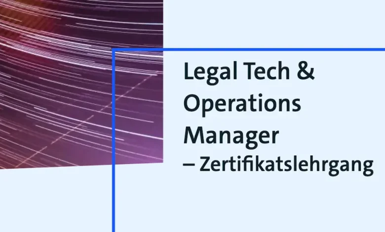 Zertifikatslehrgang Legal Tech Manager bitkom
