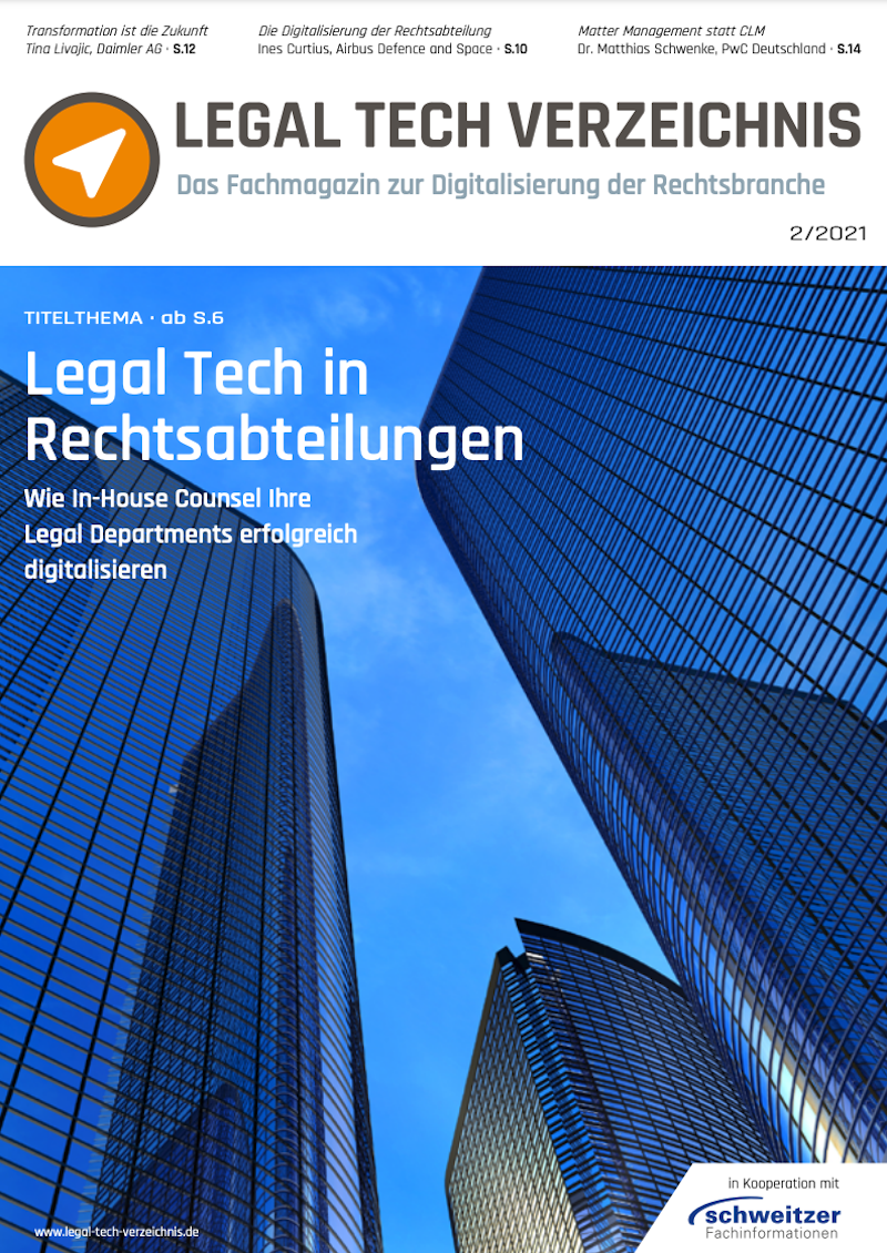 Legal Tech Verzeichnis Magazin 02/2021