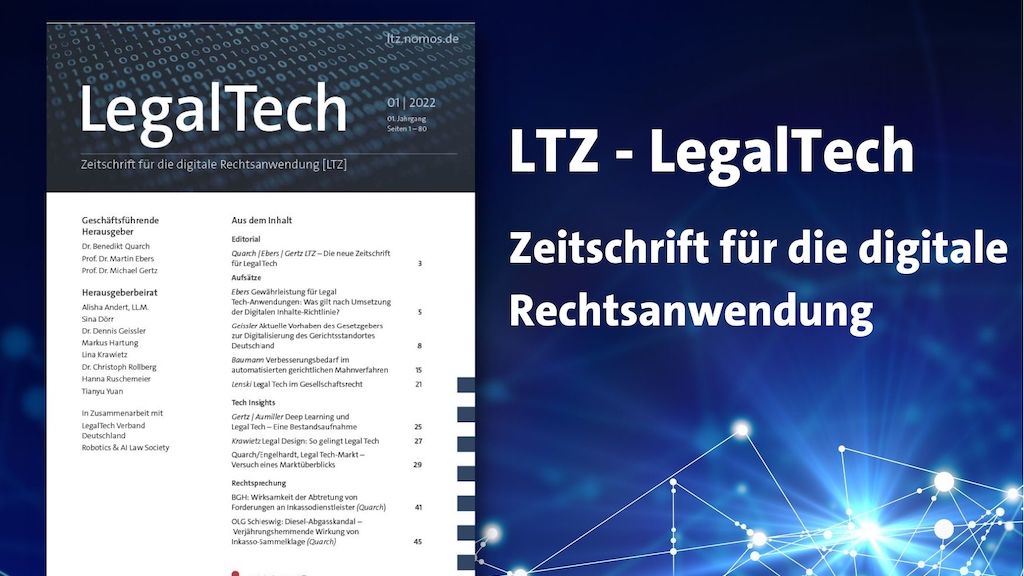 LTZ – LegalTech - Zeitschrift für die digitale Rechtsanwendung