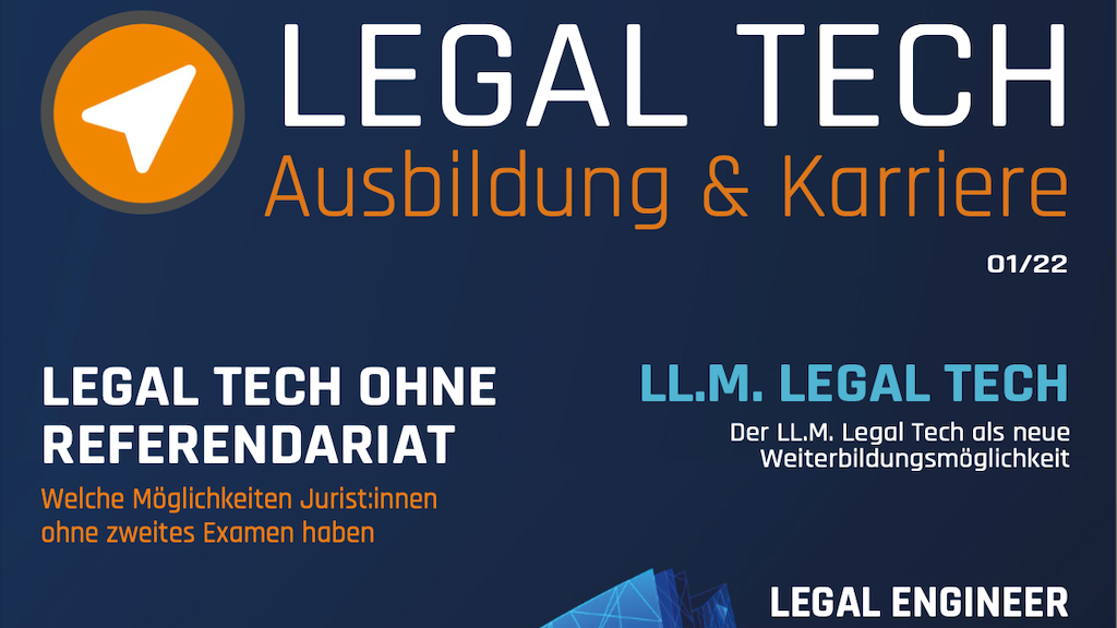 Legal Tech Ausbildung & Karriere Magazin 2022 01